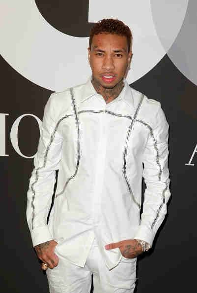 Tyga à GQ et Giorgio Armani 2015 Grammys After-Party. Tyga à GQ et Giorgio Armani 2015 Grammys After-Party.