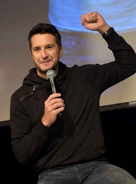 Luke Bryan lors de sa conférence de presse.