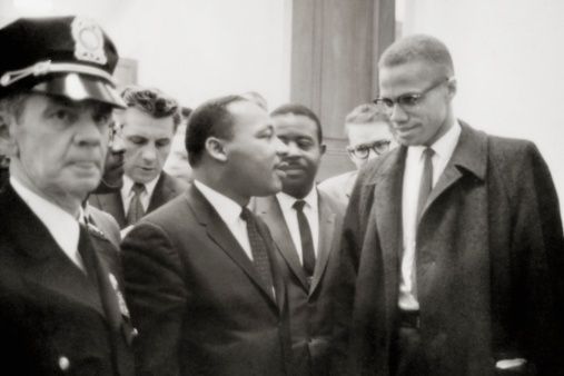 Malcolm X et Martin Luther King