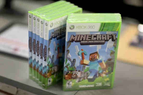 Minecraft Xbox 360 jeu à un magasin GameStop à Miami, en Floride.