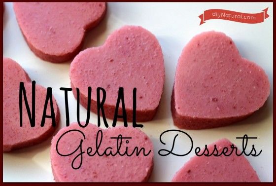 Desserts à la gélatine naturelle pour Saint Valentin