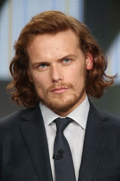 Sam Heughan à la Winter TCA Tour de 2015. Sam Heughan à la Winter TCA Tour de 2015.