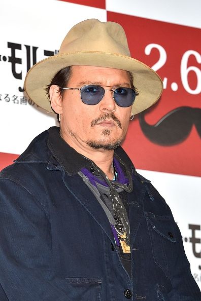 Johnny Depp à la'Mortdecai' photo call in Tokyo.
