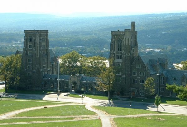 Voir sur le campus de Cornell, Ithaca, NY