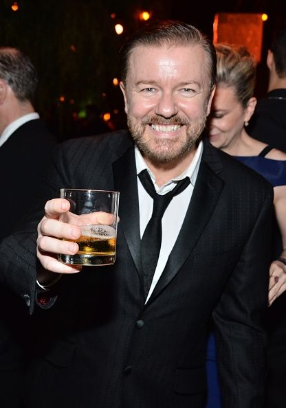 Ricky Gervais aux Golden Globes 2015 after-party.