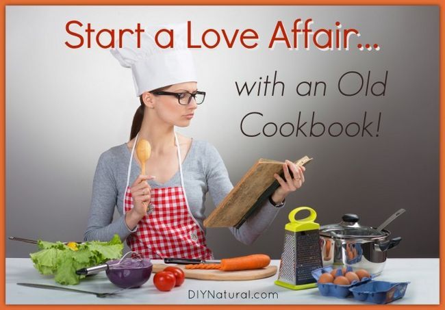 Démarrer une histoire d'amour avec de vieilles recettes et livres de cuisine