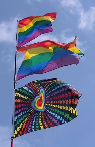 Drapeaux à Nottinghamshire Fierté 2011