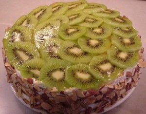 amande et gâteau kiwi