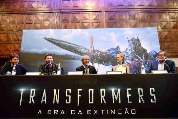 'Transformers: Age of Extinction' cast and crew at the Paramount Pictures press conference in Rio de Janeiro, Brazil. 'Transformers: Age of Extinction' cast and crew at the Paramount Pictures press conference in Rio de Janeiro, Brazil.