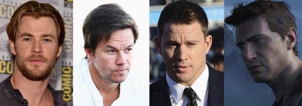 Mark Wahlberg, Chris Hemsworth, Channing Tatum, Nathan Drake pour & # 034-'Uncharted: film de Drake Fortune '