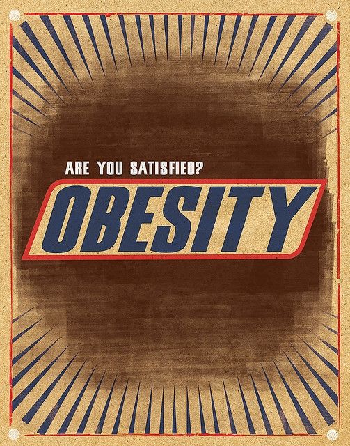 Affiche de la campagne de l'obésité