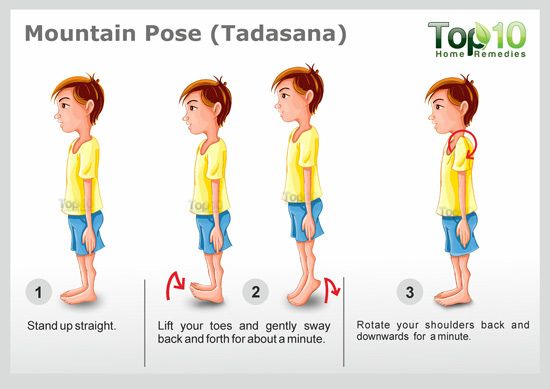 Pose de montagne pour le yoga ou Tadasana