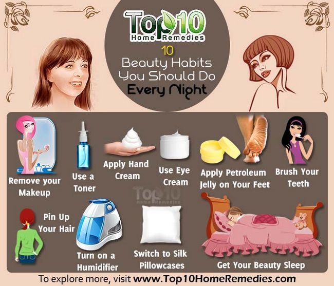 10 habitudes de beauté que vous devriez faire tous les soirs