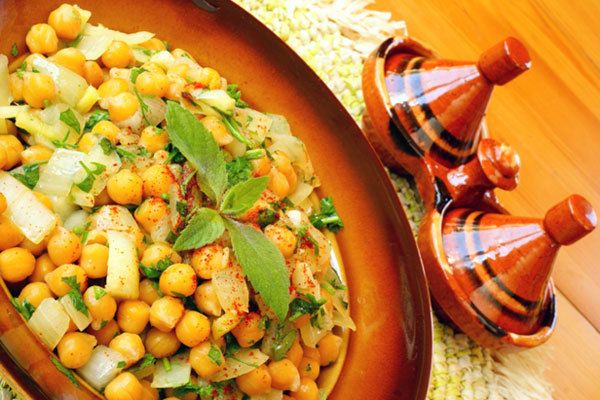 Salade de pois chiches marocaine