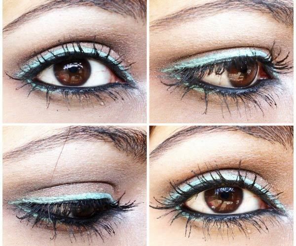 maquillage de jour ressemble yeux bleus