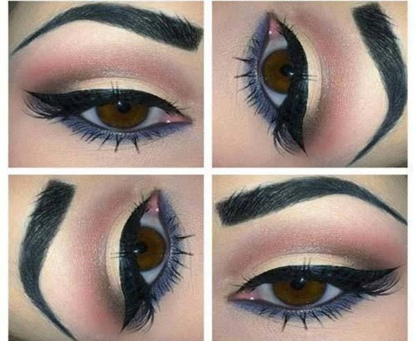 le maquillage des yeux gris