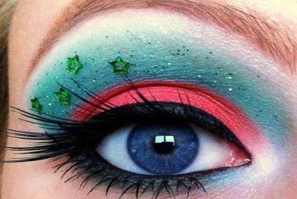 carnaval maquillage des yeux