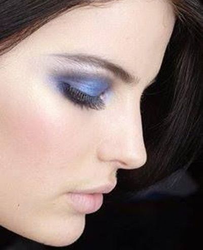 indigo maquillage des yeux