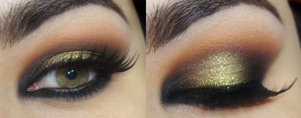 regards rose et or maquillage