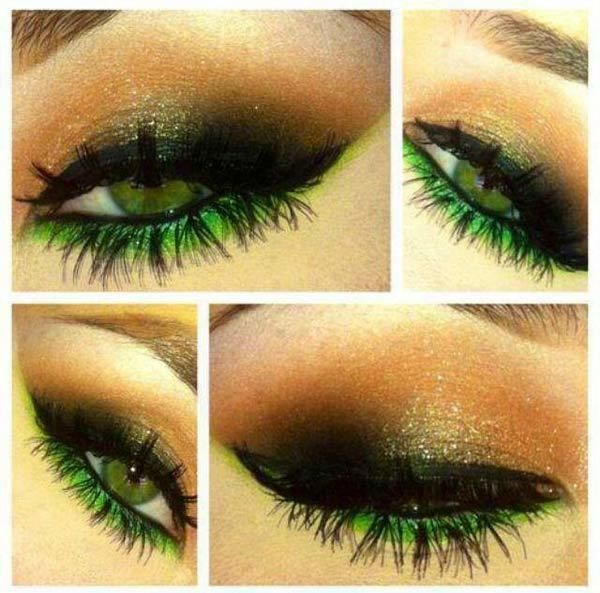 yeux verts audacieux