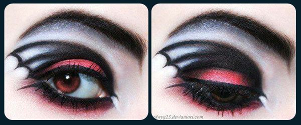 bat le maquillage des yeux