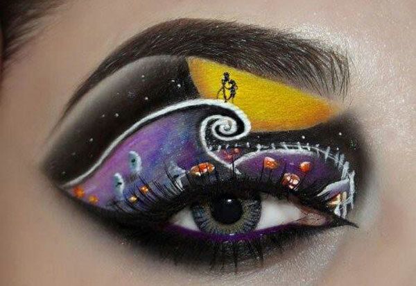 Yeux peints exotiques