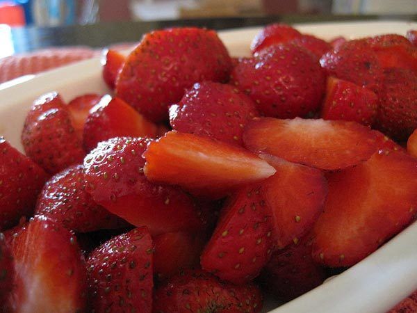 fraises pour soins de la peau