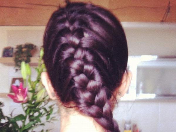queue style de cheveux tresse de poisson