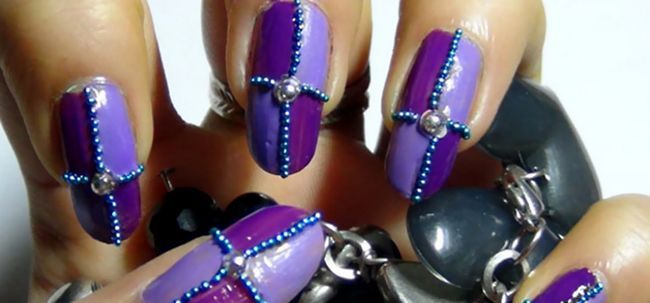 2 Nail Art Design Violet Superbe Tutoriels - avec des étapes détaillées et les photos