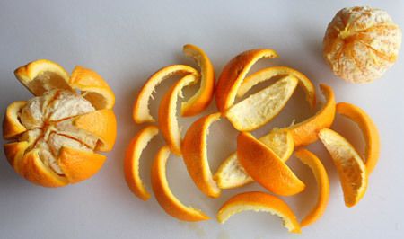 écorces d'orange