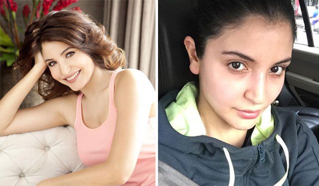 Anushka Sharma maquillage et sans maquillage