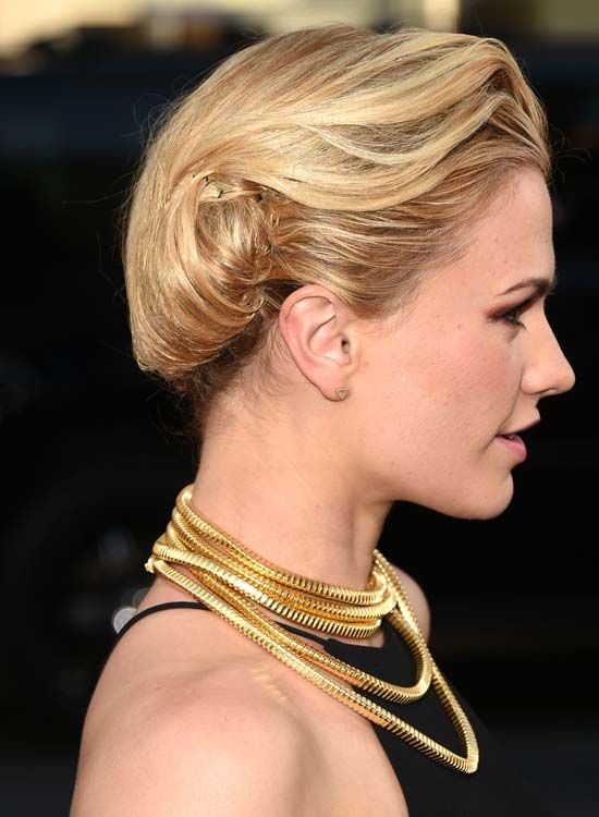 Retroussées-coiffure-avec-texturé Waves