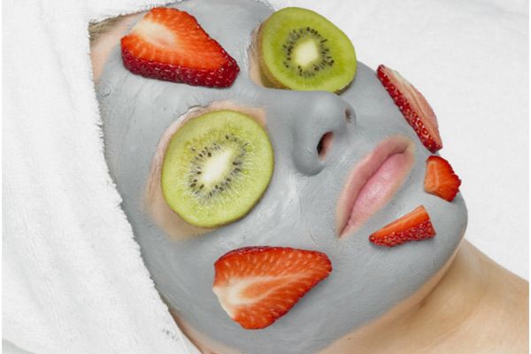 kiwi et les fraises Face Mask