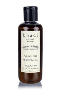 Khadi huile ayurvédique cheveux croissance pétrolière Rosemary & henné cheveux
