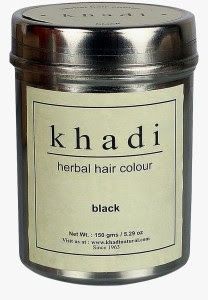 Khadi la couleur des cheveux à base de plantes noir