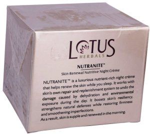 Crème Lotus Herbals Nutranite Nuit