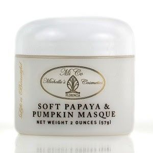 Doux Papaya & Pumpkin Mask Mico Michelle's Cosmetics Deep Exfoliation Dry Oily Combination Skin Anti Wrinkle Anti Aging 2 O