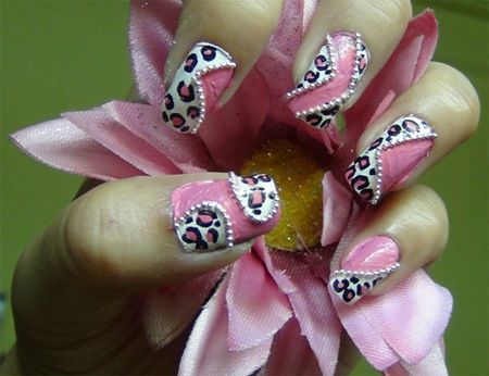 léopard rose girly de piégée