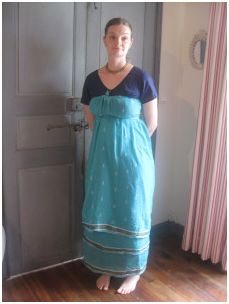 Taille empire sari style de drapé