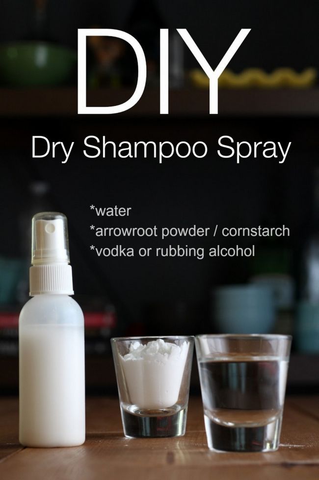 DIY Shampooing sec spray