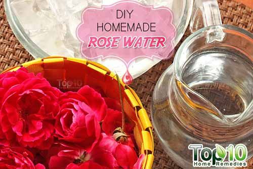 DIY rose ingrédients d'eau