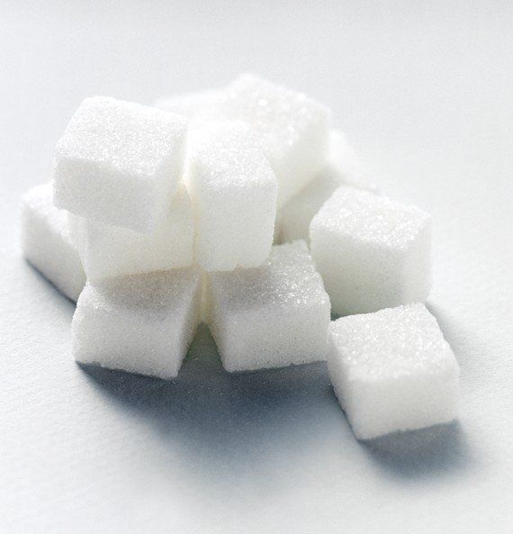 Cubes de sucre sec pour exfolier la peau naturellement