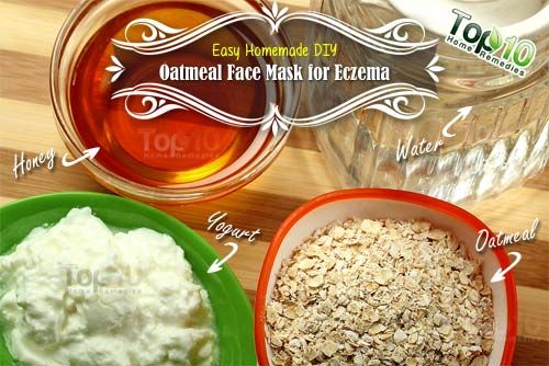 Masque à l'avoine de bricolage pour les ingrédients de l'eczéma