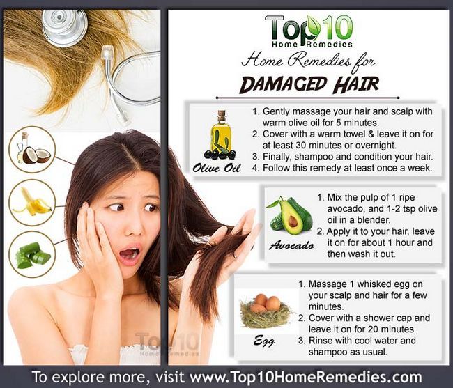 remèdes maison pour les cheveux abîmés