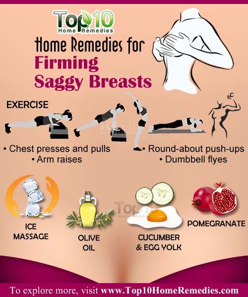 remèdes maison pour l'affaissement des seins