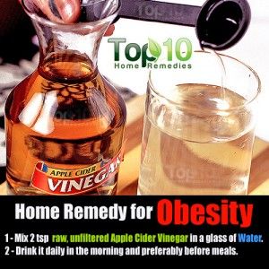 vinaigre de cidre remède à l'obésité