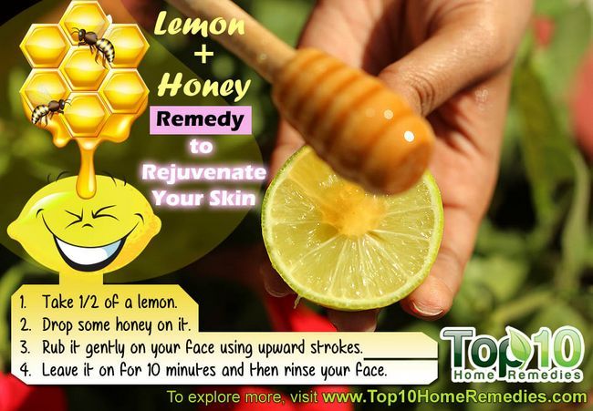 Citron-miel remède à la maison pour le rajeunissement cutané