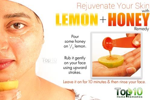 Citron et le miel Remède pour le rajeunissement de la peau