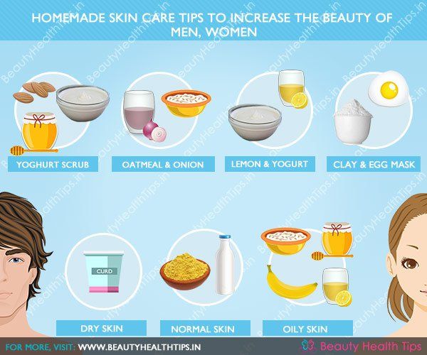 Homemade conseils soins de la peau pour augmenter la beauté des hommes, des femmes