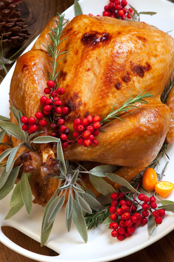 Noël Turquie préparé pour dîner